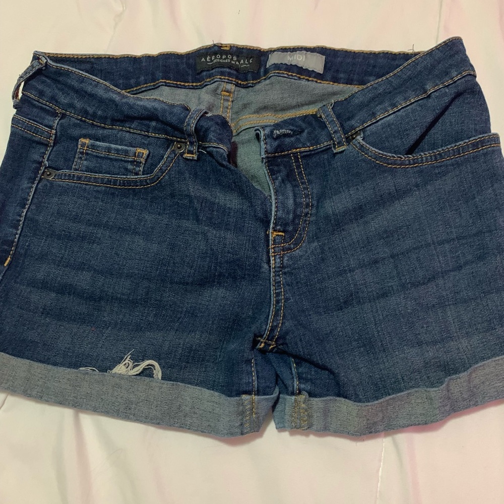 Blue jean shorts